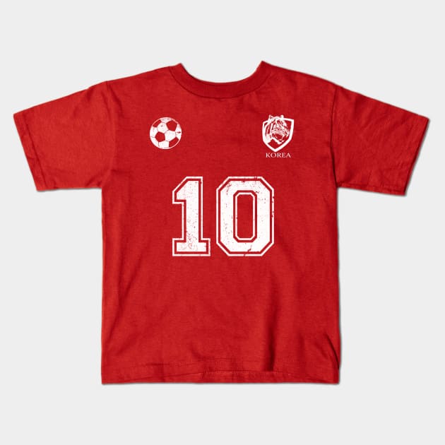 world cup russia 2018, korean soccer jersey Kids T-Shirt by LND4design